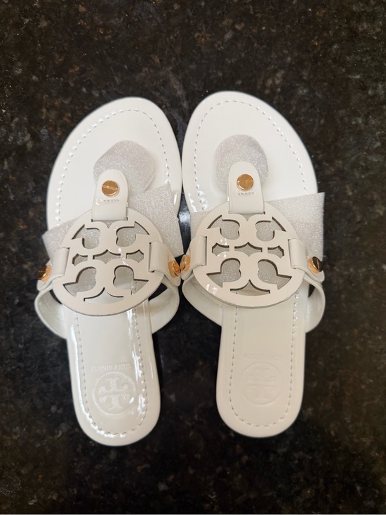 White Tory Burch sandals